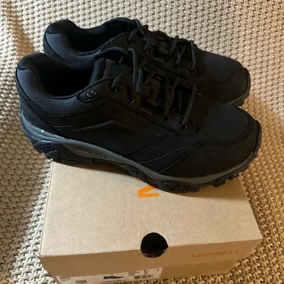 Merrell Moab Adventure Lace Shoes Mens Size 9 BlackVibram
